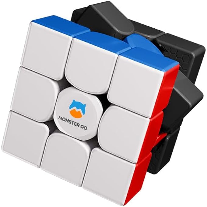 MONSTER GO BY GAN MG UT TRAINER CUBE 3X3 STARTER SERIES NON MAGNETIC STICKERLESS CUBE, RUBIK'S CUBE, MAGIC CUBE, SCREEN FREE BRAIN TEASER GAME MENTAL FITNESS, IQ PUZZLE, TRAVEL TOY KIDS GIFT - Image 4